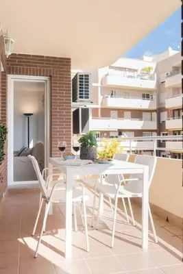 Un balcón o terraza de Apartamento Playa Pocico Aguadulce
