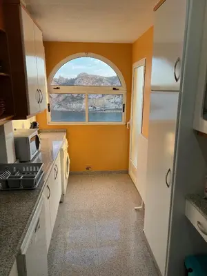 Una cocina o zona de cocina en Hornillo Vistas al Mar