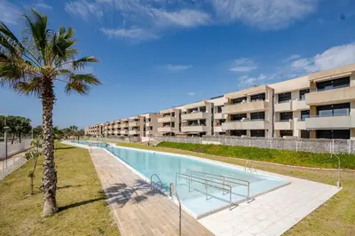 Piscina en o cerca de Cozy Apt 3BR, Near Cabo de Gata, Beach, Gym, Pool, Golf