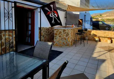 Un balcón o terraza de Casita-1 To 7Guests-Private Pool-Patio-Bbq-Parking