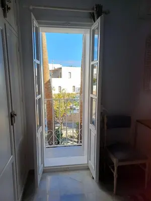 Un balcón o terraza de Sunny apartment in Mojácar with sea views