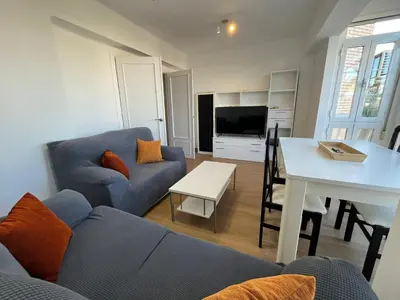 Una televisión o centro de entretenimiento en Apartamento Pico Peñón
