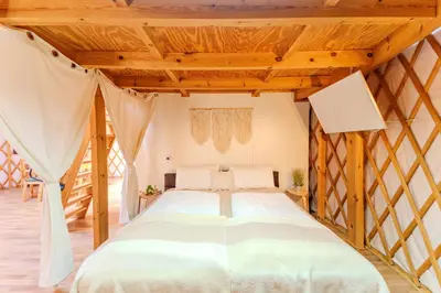 Cama o camas de una habitación en Camp y Niño