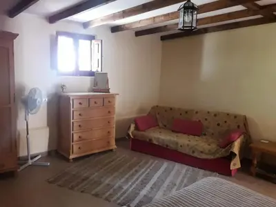 Zona de estar de Los Rubiales - Andalusian self catering apartments with pool