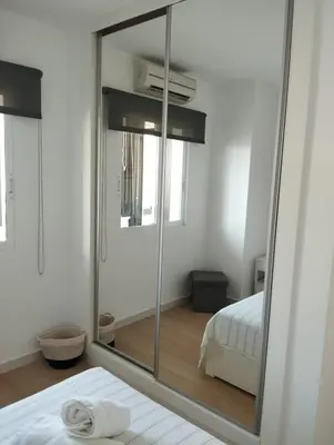 Cama o camas de una habitación en Apartamento La Bahia