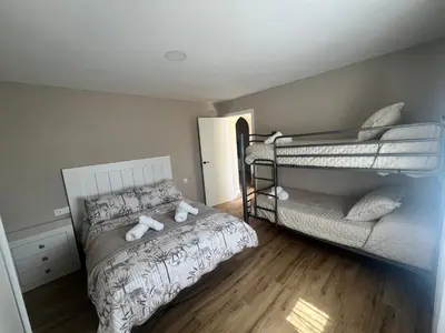 Cama o camas de una habitación en Villa Amanecer