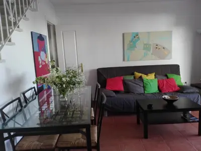 Zona de estar de Apartamento dúplex en NaturaWorld