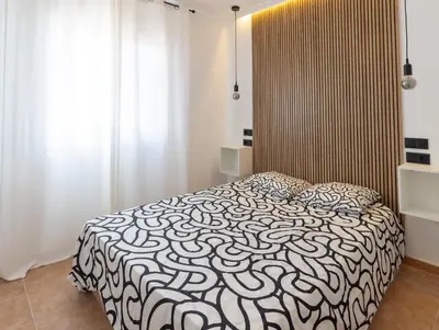 Cama o camas de una habitación en RA755 Marina de la torre 2 dormitorios Mojacar