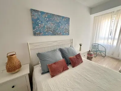 Cama o camas de una habitación en Sol, centro y playa