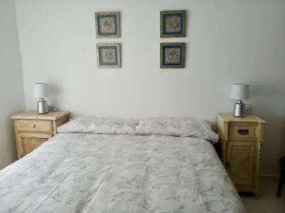 Cama o camas de una habitación en Casa del Parque