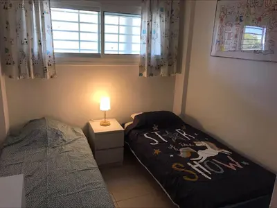 Cama o camas de una habitación en 2 bedroom apartment in the Oasis complex