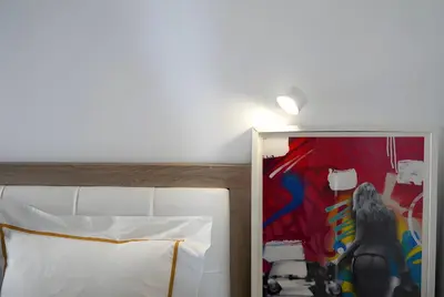 Cama o camas de una habitación en El nido marino - Pequeño chalet frente al mar