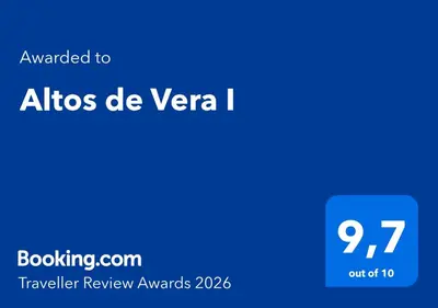 Certificado, premio, señal o documento que está expuesto en Altos de Vera I- Vistas increíbles al campo de golf de Valle del Este