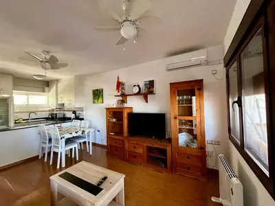 Una cocina o zona de cocina en Sol, mar y siesta