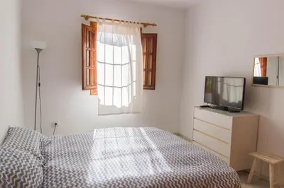 Una televisión o centro de entretenimiento en Casa Sol, Rodalquilar