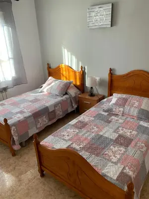 Cama o camas de una habitación en Cortijo Estrella