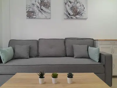 Zona de estar de Preciso atico con jacuzzi en Laguna Beach