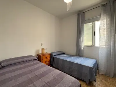 Cama o camas de una habitación en Ático Nueva Medina II - Vera Playa