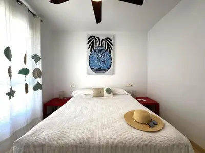 Cama o camas de una habitación en Premium Apartment in Roquetas de Mar
