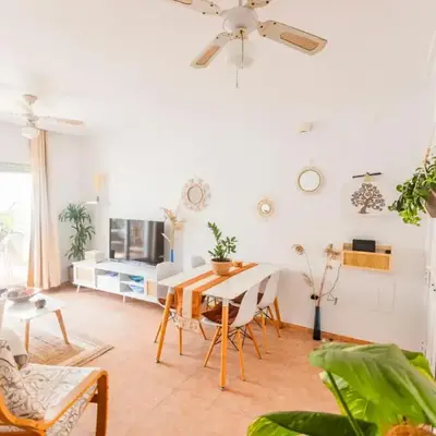 Bohemian apartment with pool 180m from Mojacar beach