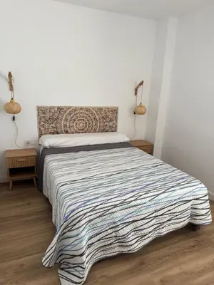 Cama o camas de una habitación en El balcon de luca