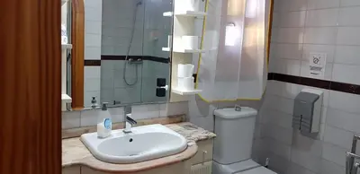 Un baño de 16:9 Los Molinos Suites