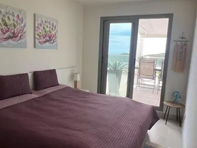 Cama o camas de una habitación en Confortable Apartamento en Pulpí, Andalucía, 2 Dormitorios - ES-376-14