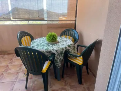 Zona de estar de Apartment with views of Aguadulce Almeria
