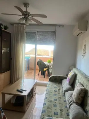 Zona de estar de Apartment with views of Aguadulce Almeria