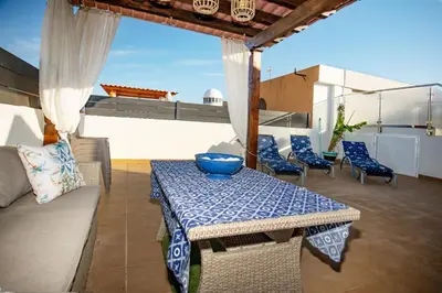 Un balcón o terraza de Vera Playa Lux Atico