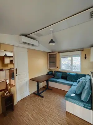 Zona de estar de Casita horizonte