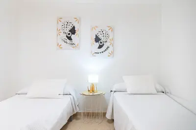 Cama o camas de una habitación en Apartamento en el centro de Águilas - By Aloha Palma