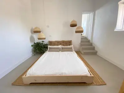 Cama o camas de una habitación en Cortijo La Risca