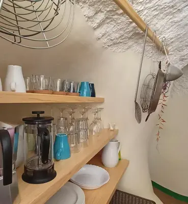 Una cocina o zona de cocina en Bellísima cueva acogedora 