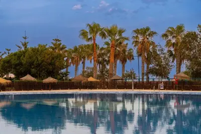 Piscina en o cerca de Apartamento Almerimar primera linea de playa