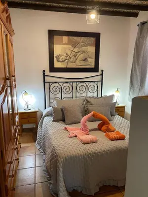 Cama o camas de una habitación en Cortijo del Humo