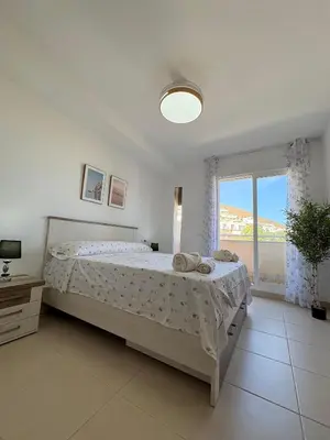Cama o camas de una habitación en Casa Alfonso Terraza y piscina