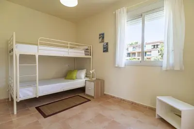 Cama o camas de una habitación en Brisa del Valle Casa con Jardín Piscina Parking