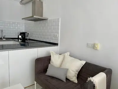Una cocina o zona de cocina en Estudio Vista Mar & Piscina - 200 m de la playa