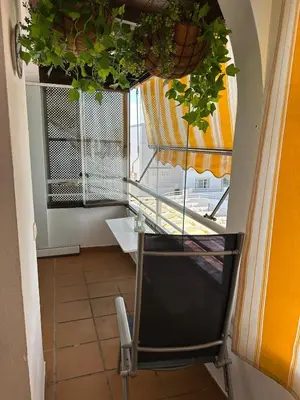 Un balcón o terraza de Apartamento con vistas al mar en Balanegra