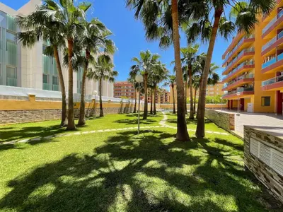 Jardín al aire libre en Apartment in Roquetas near the beach