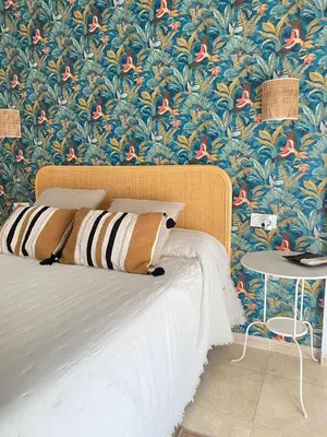 Cama o camas de una habitación en Apartamento ALALBA Mojacar