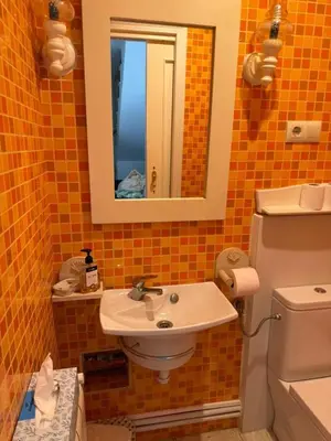 Un baño de Nudist Area ONLY # Direct Beach Access # Pets # Terrace