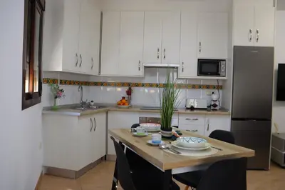 Una cocina o zona de cocina en Uva Moscatel
