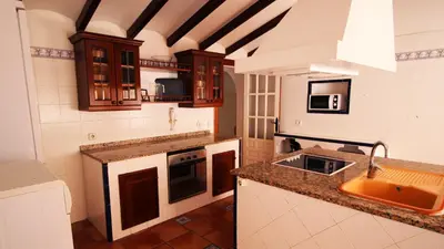 Una cocina o zona de cocina en Chalet privado en Aguadulce