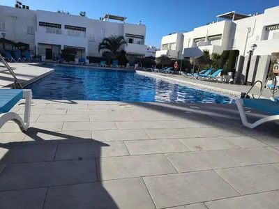 Piscina en o cerca de apartamento en Vera Playa con piscina privada