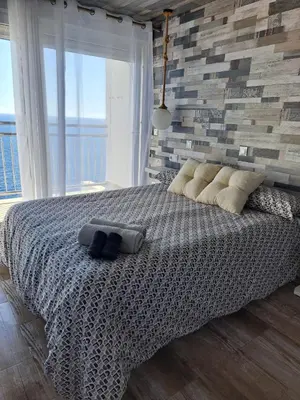 Cama o camas de una habitación en Blue Horizon