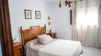 Cama o camas de una habitación en Casa rural el cerezo