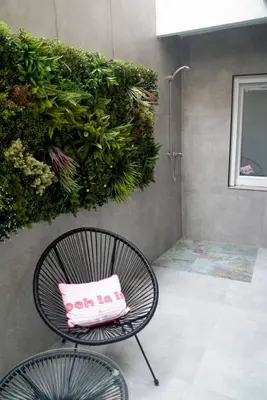 Jardín al aire libre en El Taller de San Martín
