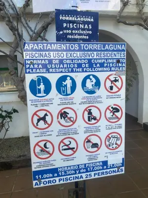 Certificado, premio, señal o documento que está expuesto en Apartamento Torrelaguna Las Marinas,Vera -250 m Playa - 2 Dormitorios - Piscina - Mascotas